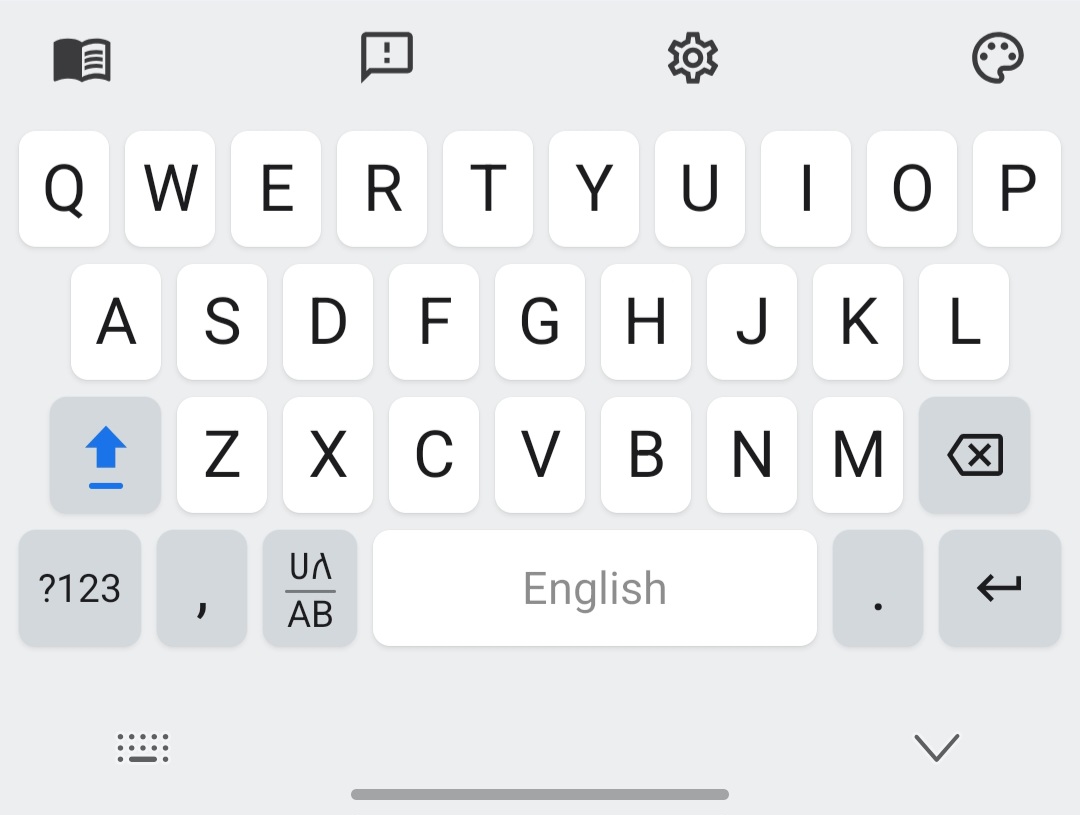 Tana Keyboard English QWERTY layout